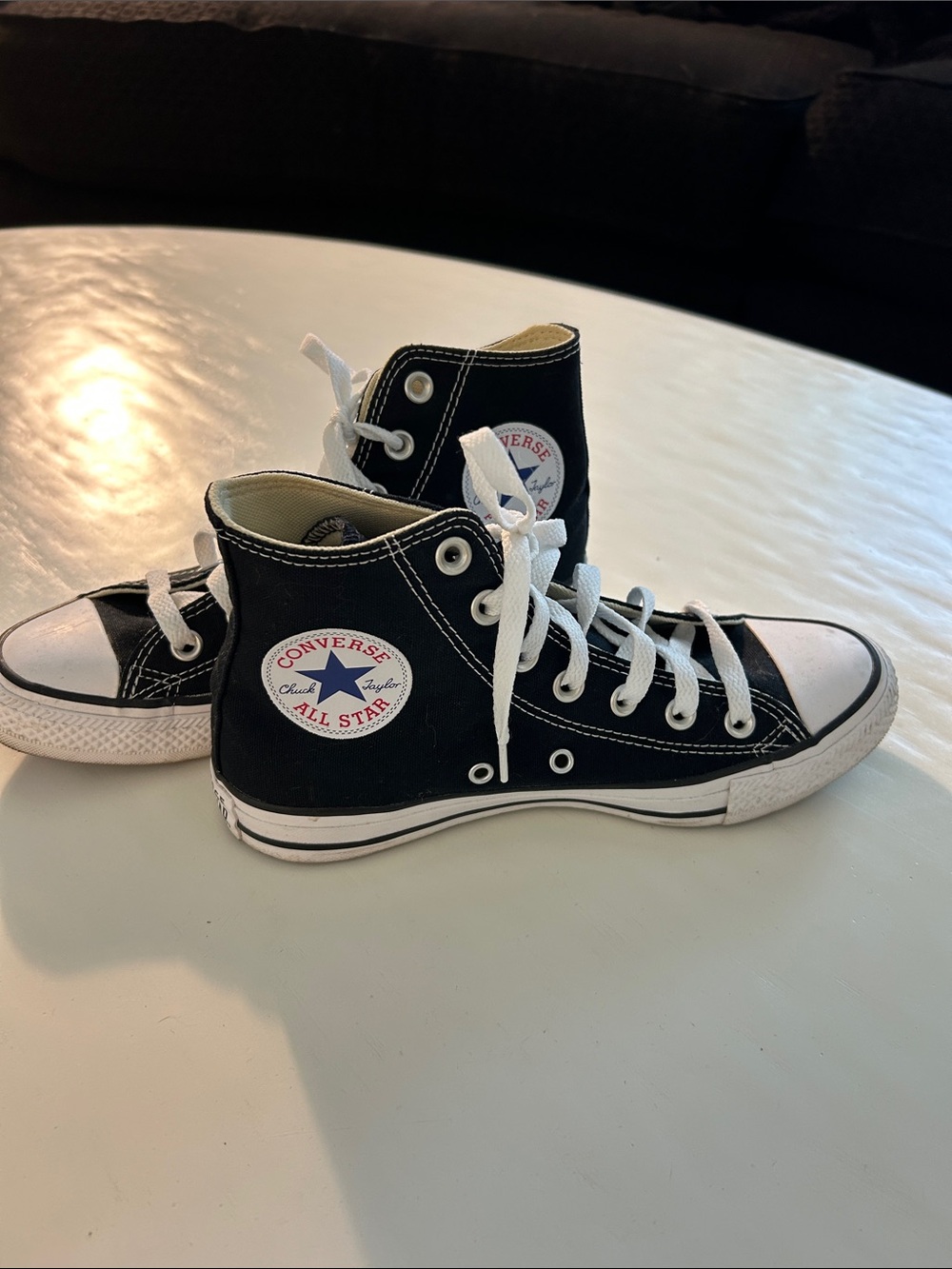 Converse Kids Black and White Chuck Taylor High Top Sneakers